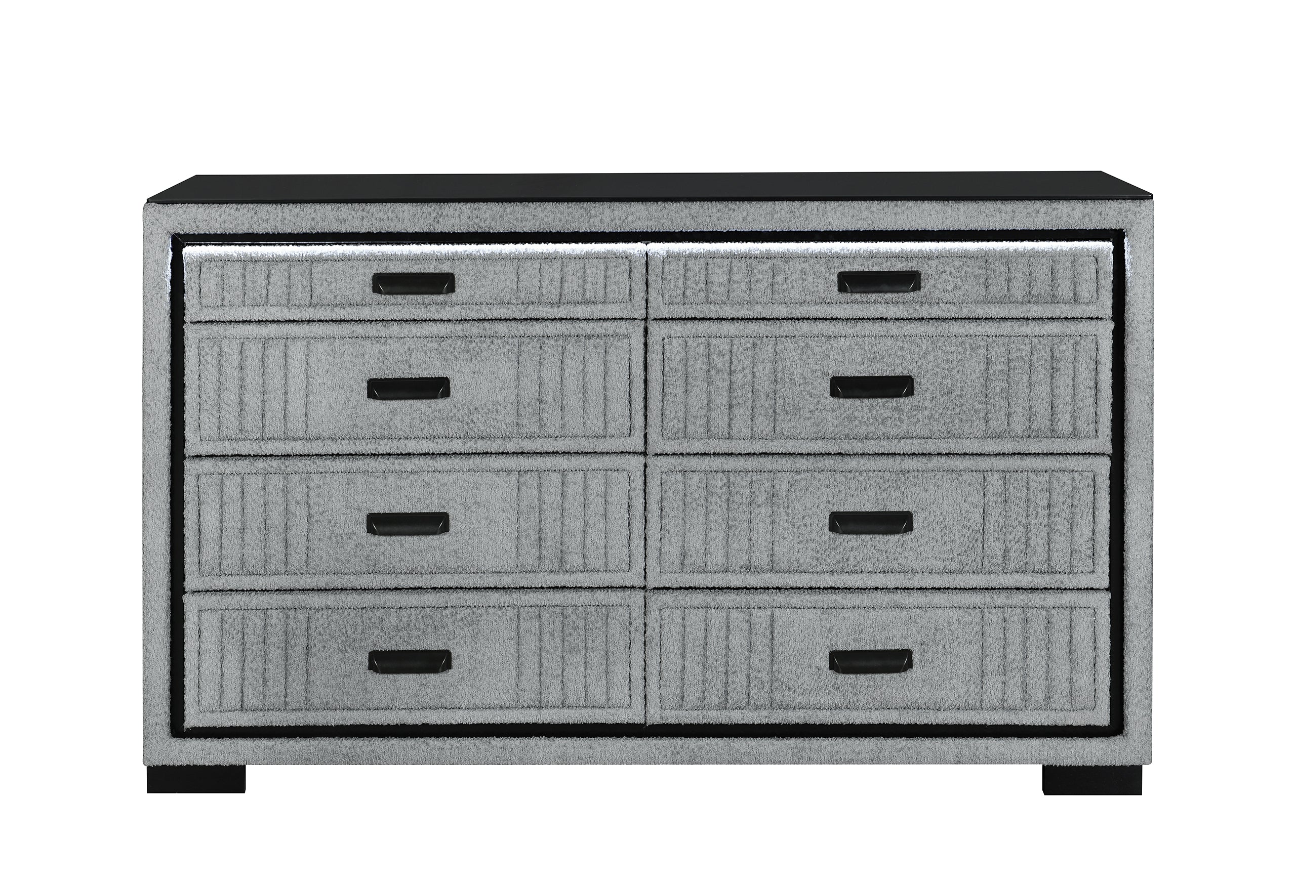 ISABELLA GREY DRESSER WITH LED