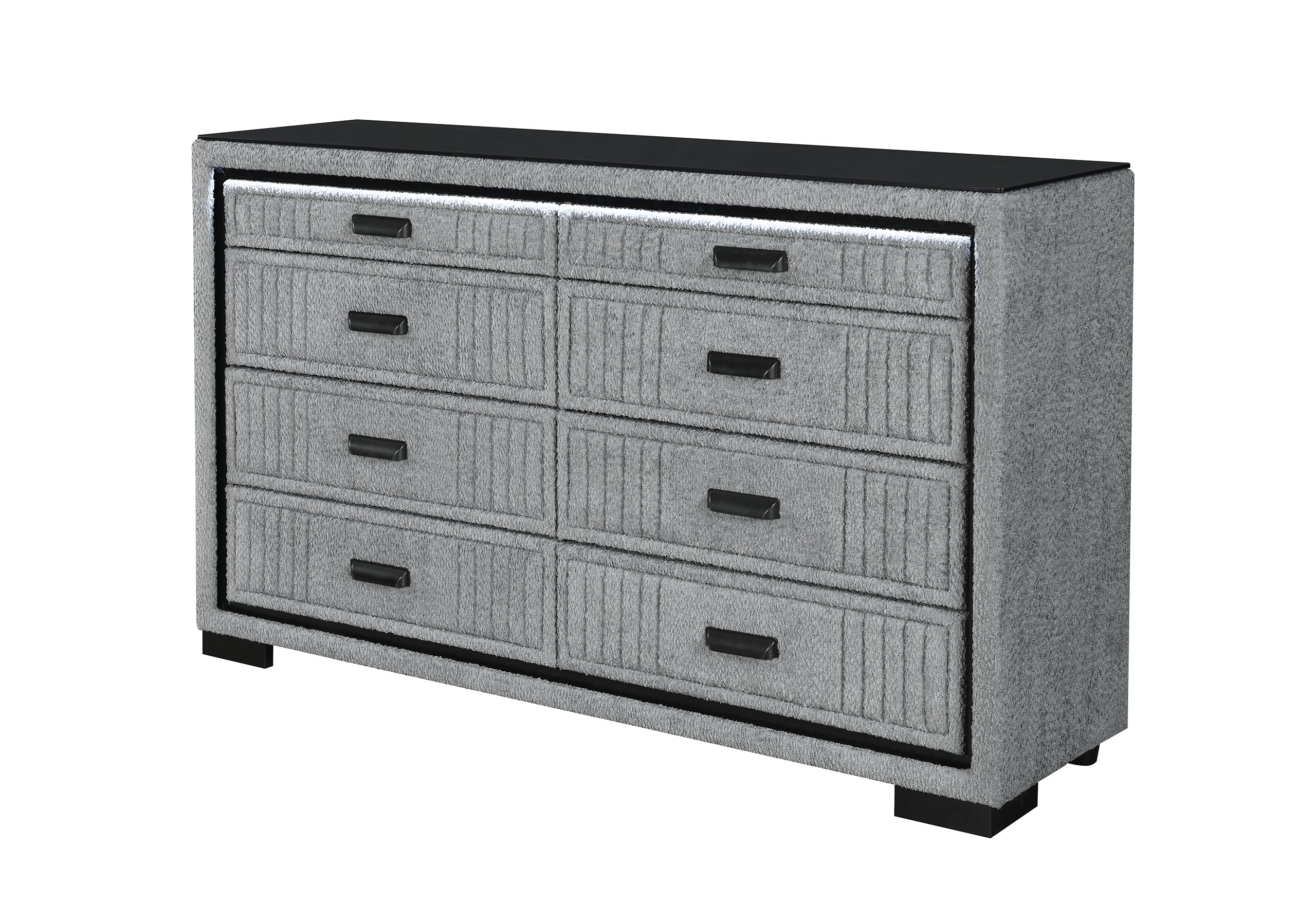 ISABELLA GREY DRESSER WITH LED